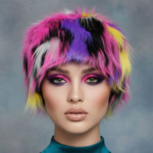 Load image into Gallery viewer, Hat Luxe Faux Fur Bright Color Kubanka Winter Cap
