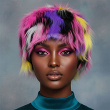 Load image into Gallery viewer, Hat Luxe Faux Fur Bright Color Kubanka Winter Cap
