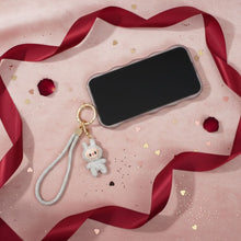 Load image into Gallery viewer, Rhinestone Phone Wrist Strap Clear Labubu Keychain

