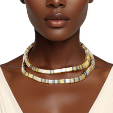 Load image into Gallery viewer, Convertible Mixed Metal Tubogas Flex Coil Necklace
