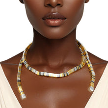Load image into Gallery viewer, Convertible Mixed Metal Tubogas Flex Coil Necklace
