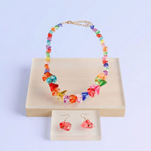 Load image into Gallery viewer, Translucent Multicolor Bead Rock Candy Necklace Set
