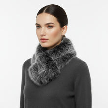 Load image into Gallery viewer, Scarf Luxe Faux Fur White Collar Winter Stole
