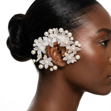 Load image into Gallery viewer, Bridal Pearl Floral Cluster Right Ear Cuff Earring
