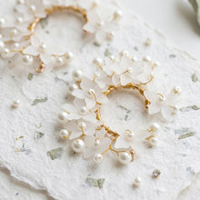 Load image into Gallery viewer, Bridal Pearl Floral Cluster Right Ear Cuff Earring
