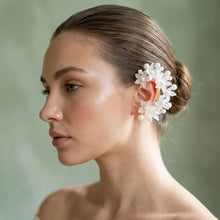 Load image into Gallery viewer, Bridal Pearl Floral Cluster Right Ear Cuff Earring
