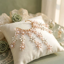 Load image into Gallery viewer, Bridal Rose Gold Floral Left Ear Cuff Earring
