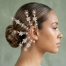 Load image into Gallery viewer, Bridal Rose Gold Floral Left Ear Cuff Earring
