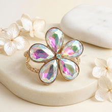 Load image into Gallery viewer, Aurbo Glass Crystal Daisy Flower Cuff Bracelet
