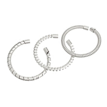 Load image into Gallery viewer, Bracelet Silver Coiled 3 Pcs Cuffs for Women
