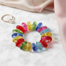 Load image into Gallery viewer, Multicolor Transparent Bead Stretch Bracelet
