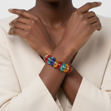 Load image into Gallery viewer, Multicolor Transparent Bead Stretch Bracelet
