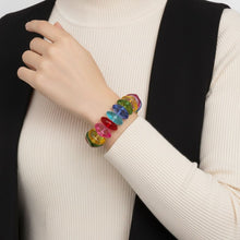 Load image into Gallery viewer, Multicolor Transparent Bead Stretch Bracelet
