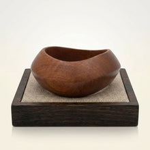 Load image into Gallery viewer, Bangle Dark Wood Grain Wavy Profile Bracelet
