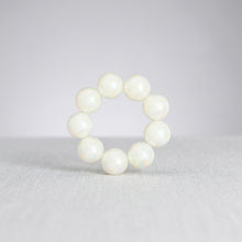 Load image into Gallery viewer, High Gloss Pearlescent White 24mm Bead Bracelet
