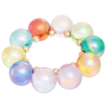 Load image into Gallery viewer, Bracelet Multicolor Iridescent Bubble Ball Bead
