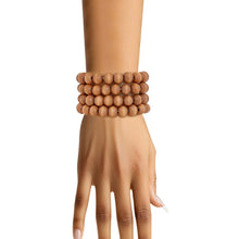 Load image into Gallery viewer, Bracelet Brown Wood 10mm Bead Bracelet Set
