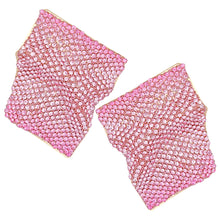 Load image into Gallery viewer, Studs Wavy Gold Pink Ombre Glam Earrings Women
