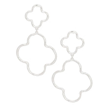 Load image into Gallery viewer, Dangle Earrings Gold Clover Cutout for Women
