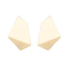 Load image into Gallery viewer, Stud Gold Geometric Bent Earrings for Women
