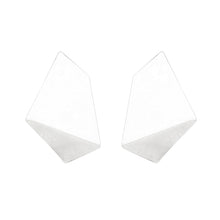 Load image into Gallery viewer, Stud Silver Geometric Bent Earrings for Women
