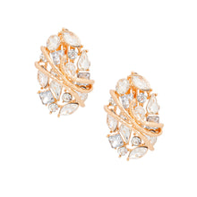Load image into Gallery viewer, Clip Ons Medium Gold Oval Dome Earrings for Women

