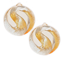 Load image into Gallery viewer, Clip On Gold 3D Yin-Yang Earrings for Women
