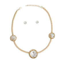 Load image into Gallery viewer, Necklace Gold Crystal Double Cut Chain for Women
