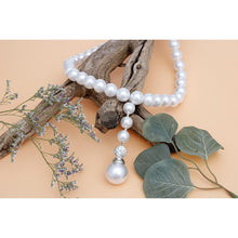 Load image into Gallery viewer, Necklace White Pearl Drop Pendant Set for Women
