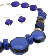 Load image into Gallery viewer, Necklace Blue Leopard Chunky Bead for Women
