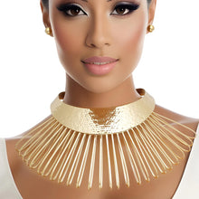 Load image into Gallery viewer, Armor Choker Collar Gold Looped Wire Set for Women
