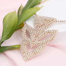 Load image into Gallery viewer, Choker Gold Brilliant Art Deco Pave Pendant Set
