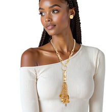 Load image into Gallery viewer, Pendant Gold Chain Charm Tassel Necklace for Women
