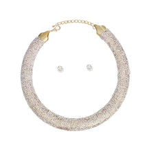 Load image into Gallery viewer, Collar Pave Aurbo Stone Torque Necklace for Women
