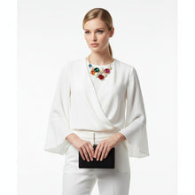 Load image into Gallery viewer, Bib Chunky Multi Crystal Pearl Evening Necklace
