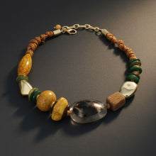 Load image into Gallery viewer, Tribal Natural Elements Yellow Chunky Necklace
