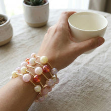 Load image into Gallery viewer, Convertible Stretch Pearlescent Bead Necklace
