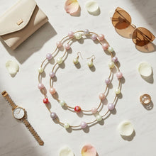 Load image into Gallery viewer, Convertible Stretch Pearlescent Bead Necklace
