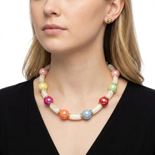 Load image into Gallery viewer, High Gloss Iridescent Bubble Bead Tube Necklace
