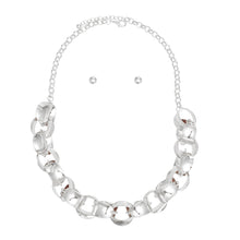 Load image into Gallery viewer, Chain Polished Silver Oval Link Long Necklace
