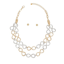 Load image into Gallery viewer, Chain Mixed Infinity Chain Link Rugged Necklace
