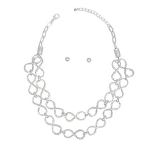 Load image into Gallery viewer, Chain Silver Infinity Chain Link Rugged Necklace

