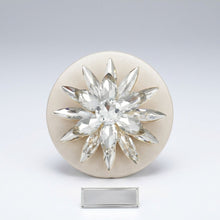 Load image into Gallery viewer, Oversized Brooch Gold Marquise Crystal Flower Pin
