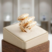 Load image into Gallery viewer, Molten Metal Gold 80s Revival Cocktail Ring
