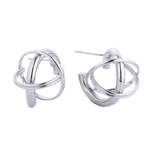 Load image into Gallery viewer, Stud White Gold Small Gyro Ball Earrings for Women
