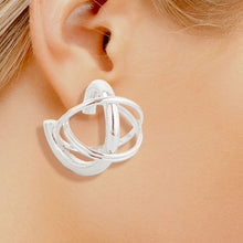 Load image into Gallery viewer, Stud White Gold Small Gyro Ball Earrings for Women
