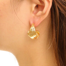 Load image into Gallery viewer, Stud 14K Small Spiral Wire Earrings for Women
