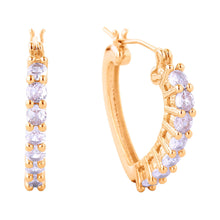 Load image into Gallery viewer, Hoop 14K Gold Small CZ Heart for Women
