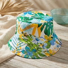 Load image into Gallery viewer, Green Tropical Reversible Hat
