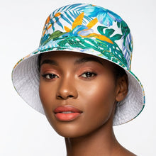 Load image into Gallery viewer, Green Tropical Reversible Hat
